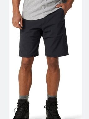 NWT Wrangler performance outdoor black utility shorts flex waistband
